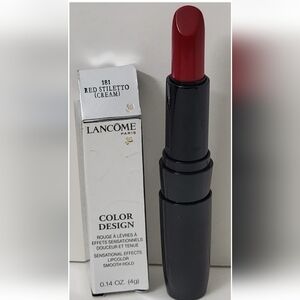 LANCOME COLOR DESIGN SENSATIONAL EFFECTS LIPCOLOR SMOOTH HOLD 181 Red Stiletto